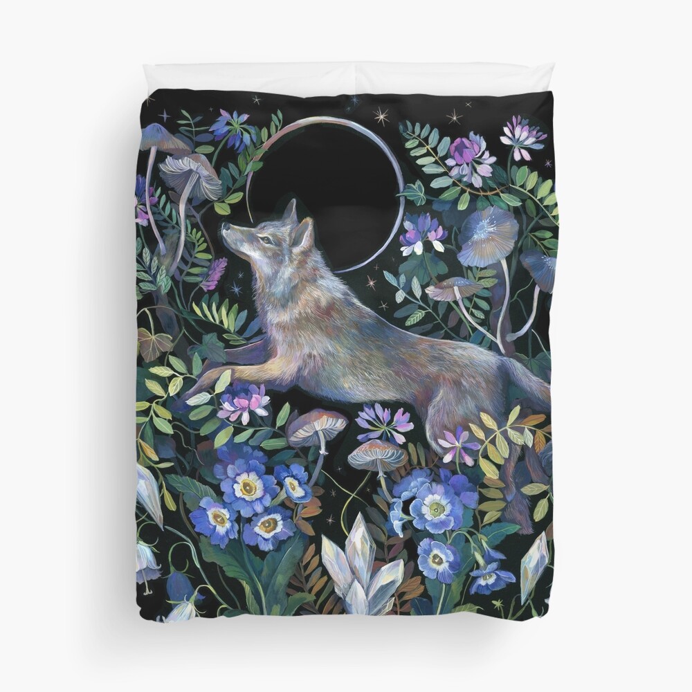 Moon Wolf Duvet Cover