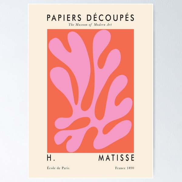 Item preview, henri matisse papiers decoupes french modern art  designed and sold by juliaanndesigns.