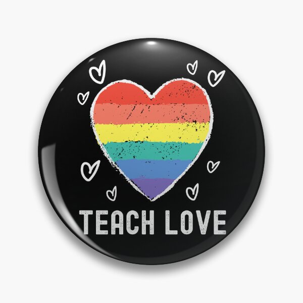 Item preview, Teach Love Heart - Gay Educator, Gay Pride Teacher, LGBTQ Professor, Gay Teacher, Lesbian Teacher, Queer Educator, Gay Professor designed and sold by jadedscientist.