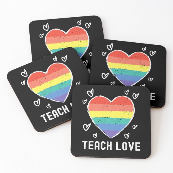 Item preview, Teach Love Heart - Gay Educator, Gay Pride Teacher, LGBTQ Professor, Gay Teacher, Lesbian Teacher, Queer Educator, Gay Professor designed and sold by jadedscientist.