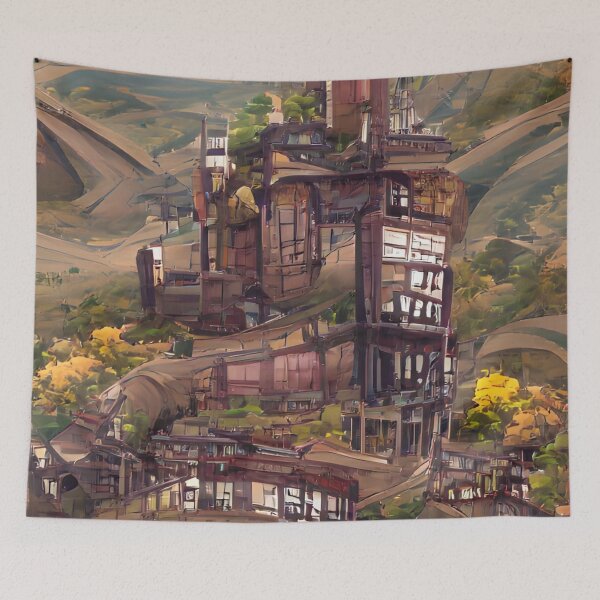 Item preview, Flower Hills | Artificial Inteligence Generated Art designed and sold by AllAboutAI.