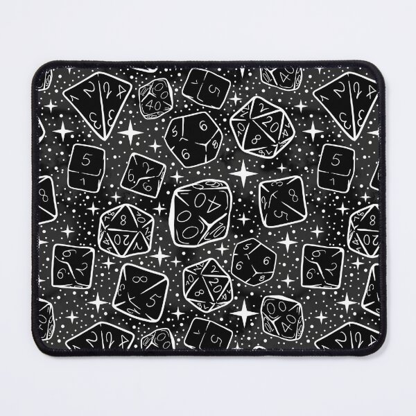 Item preview, Magical Dice Pattern, Black Night Vr. | DnD Dungeons Dragons Tabletop RPG Gamer Gaming Nerd Goblin Fantasy D20 Black Red designed and sold by SugaredTea.