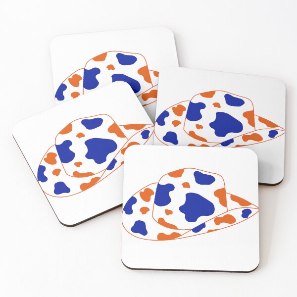 Item preview,  White Orange and Blue cowboy hat designed and sold by Allie Rockhill.