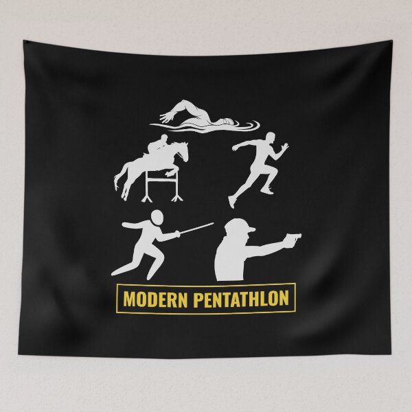 Item preview, Modern Pentathlon - Swimming Fencing Riding Shooting Running designed and sold by CuteDesigns1.