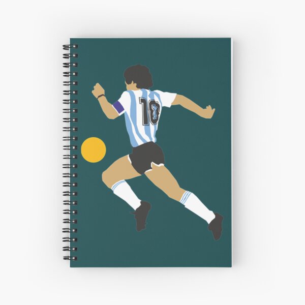 Zidane Maradona Pele Spiral Notebook