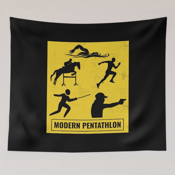 Item preview, Modern Pentathlon - Swimming Fencing Riding Shooting Running designed and sold by CuteDesigns1.
