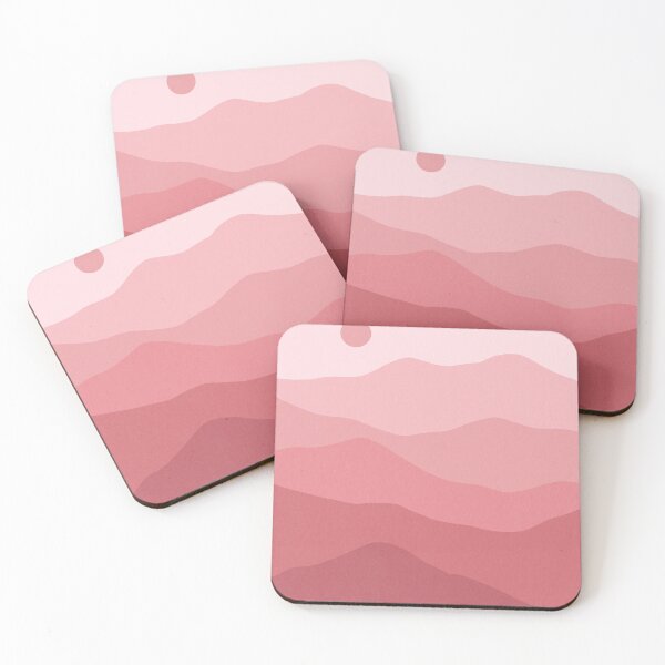 Item preview, Pink Mountains Landscape Minimalist Boho designed and sold by trajeado14.