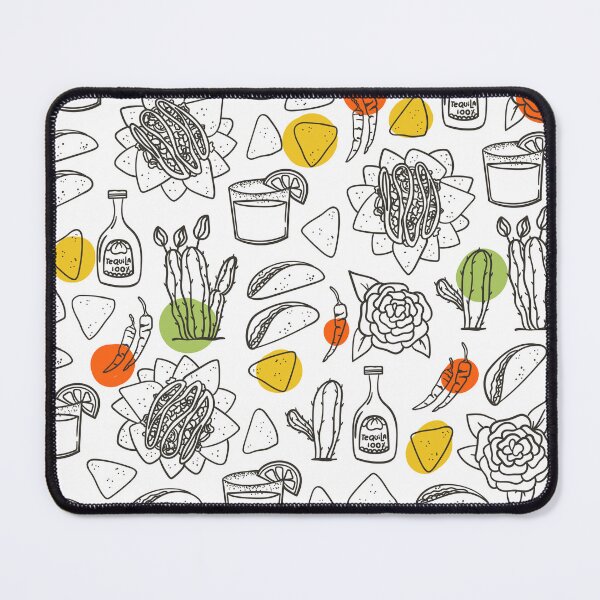 Item preview, Mexican food pattern (+colors) designed and sold by HelgaScand.