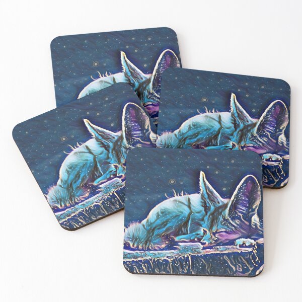 Item preview, Desert Fennec Fox Sleeping Midnight Portrait  designed and sold by TheWildFlix.