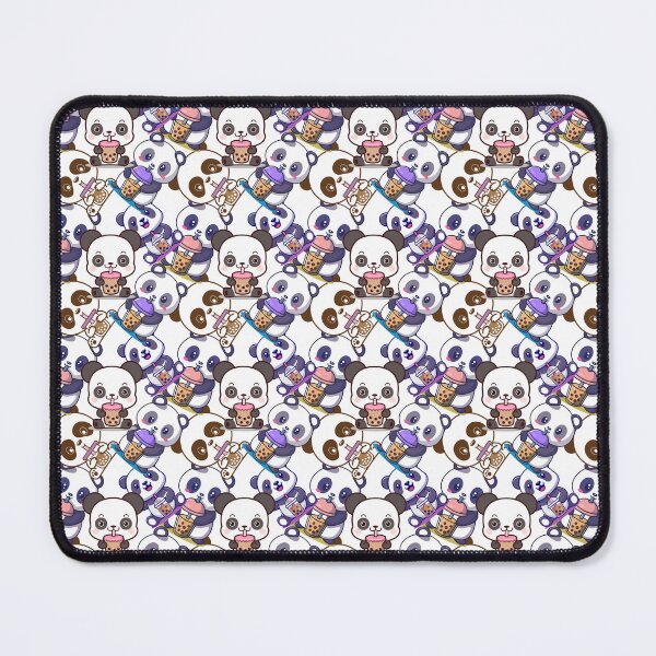 Item preview, Panda Bubble Tea pattern designed and sold by Dex-Shop.