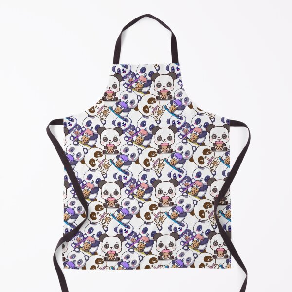 Item preview, Panda Bubble Tea pattern designed and sold by Dex-Shop.