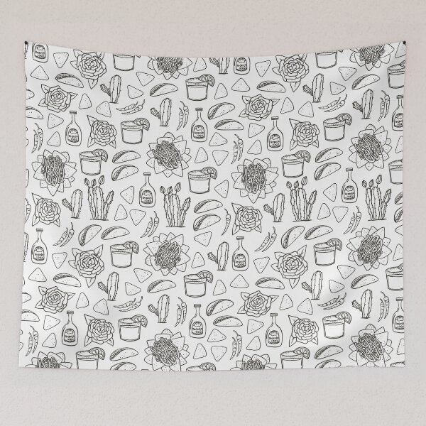 Item preview, Mexican food pattern designed and sold by HelgaScand.