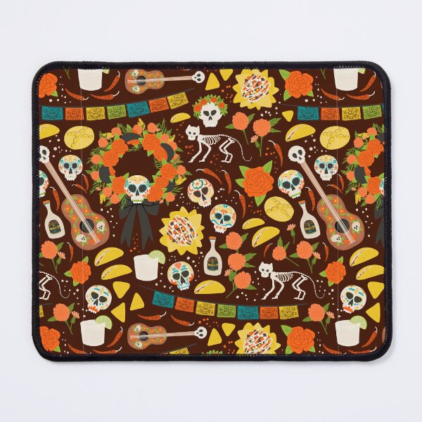 Item preview, Dia De Los Muertos cartoon pattern designed and sold by HelgaScand.