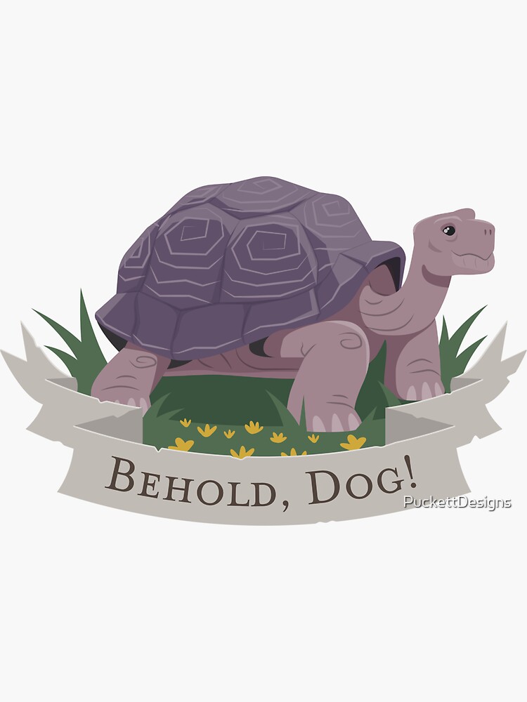 Behold Dog Elden Ring Message Sticker By PuckettDesigns Redbubble   Bg,f8f8f8 Flat,750x,075,f Pad,750x1000,f8f8f8 