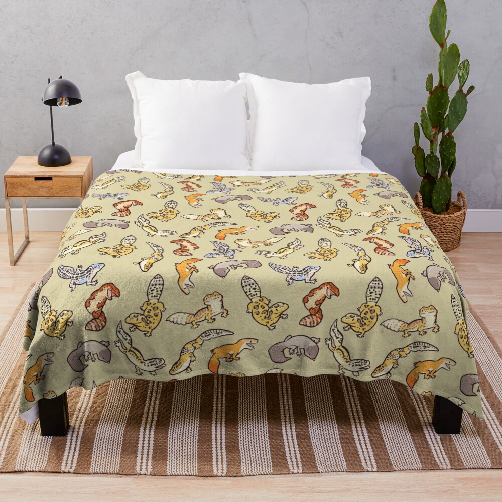 chub gecko babies Throw Blanket