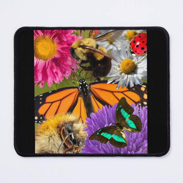 Item preview, Pollination Butterflies & Bumblebees With Flowers Design designed and sold by EarthArtDesigns.