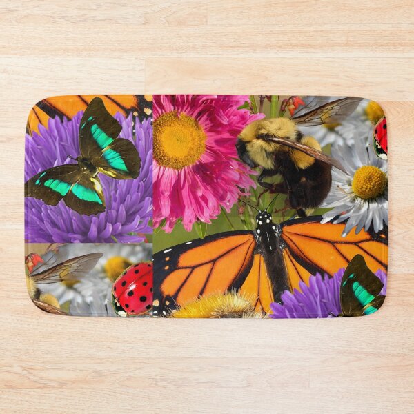Item preview, Pollination Butterflies & Bumblebees With Flowers Design designed and sold by EarthArtDesigns.