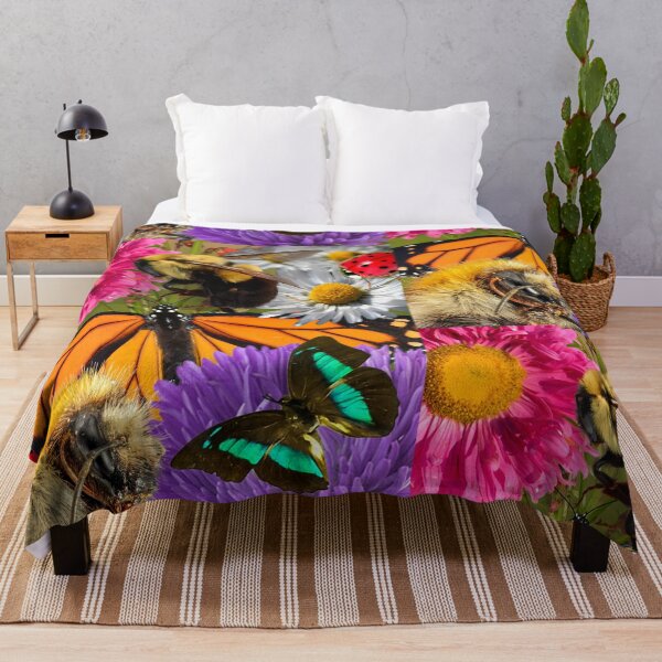 Item preview, Pollination Butterflies & Bumblebees With Flowers Design designed and sold by EarthArtDesigns.