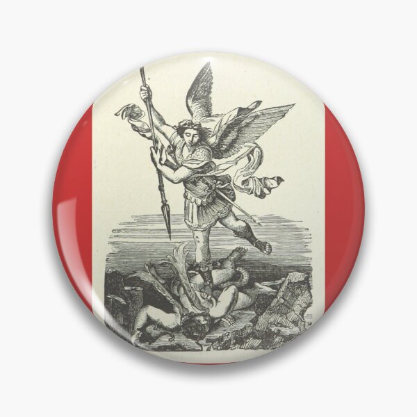 Item preview, Saint Michael Slaying Satan designed and sold by JGsClassicTees.