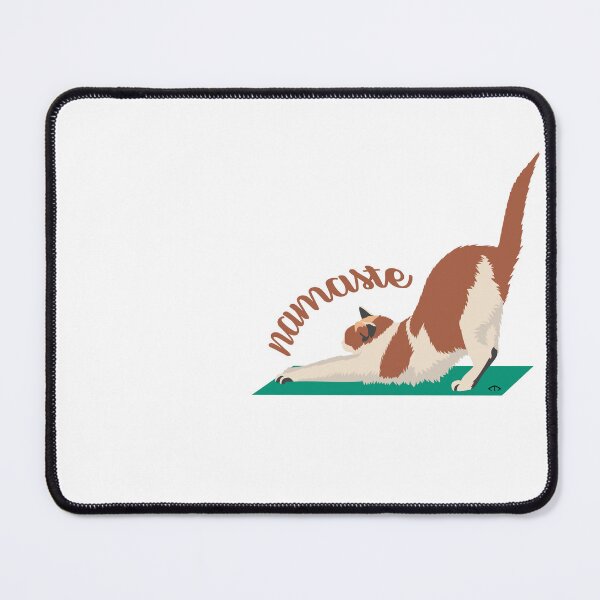 Item preview, cat stretching yoga position Namaste designed and sold by CreandoLios.