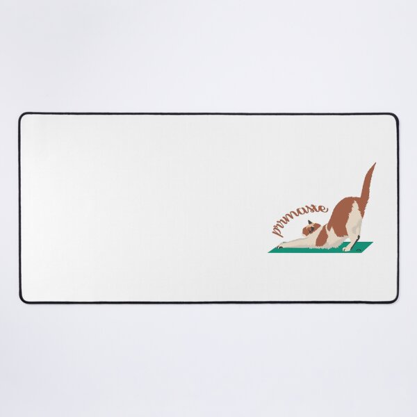 Item preview, cat stretching yoga position namaste prrmaste designed and sold by CreandoLios.