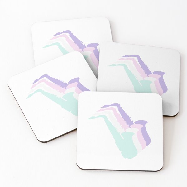 Item preview, Saxofón Pastel - Gradiente Púrpura Verde designed and sold by Disparate Thoughts.