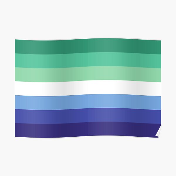 Trans Inclusive Gay Men Pride Flag Poster For Sale By Flagsworld Redbubble 1703
