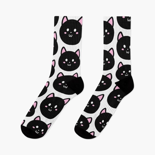 Item preview, Cute Black Cat Cartoon Kawaii designed and sold by DoggoPaws.