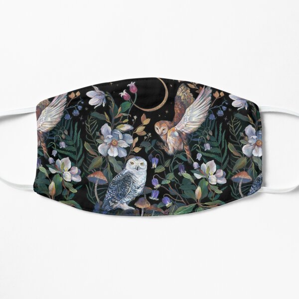 Owls night garden Flat Mask