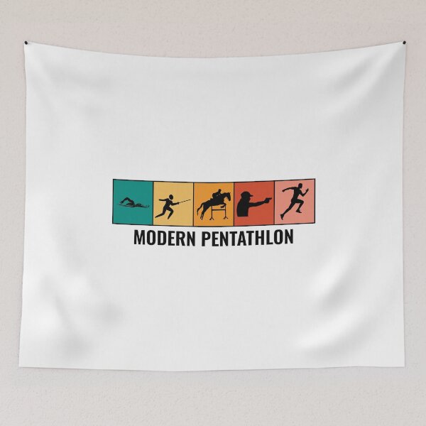 Item preview, Modern Pentathlon - Swimming Fencing Riding Shooting Running designed and sold by CuteDesigns1.