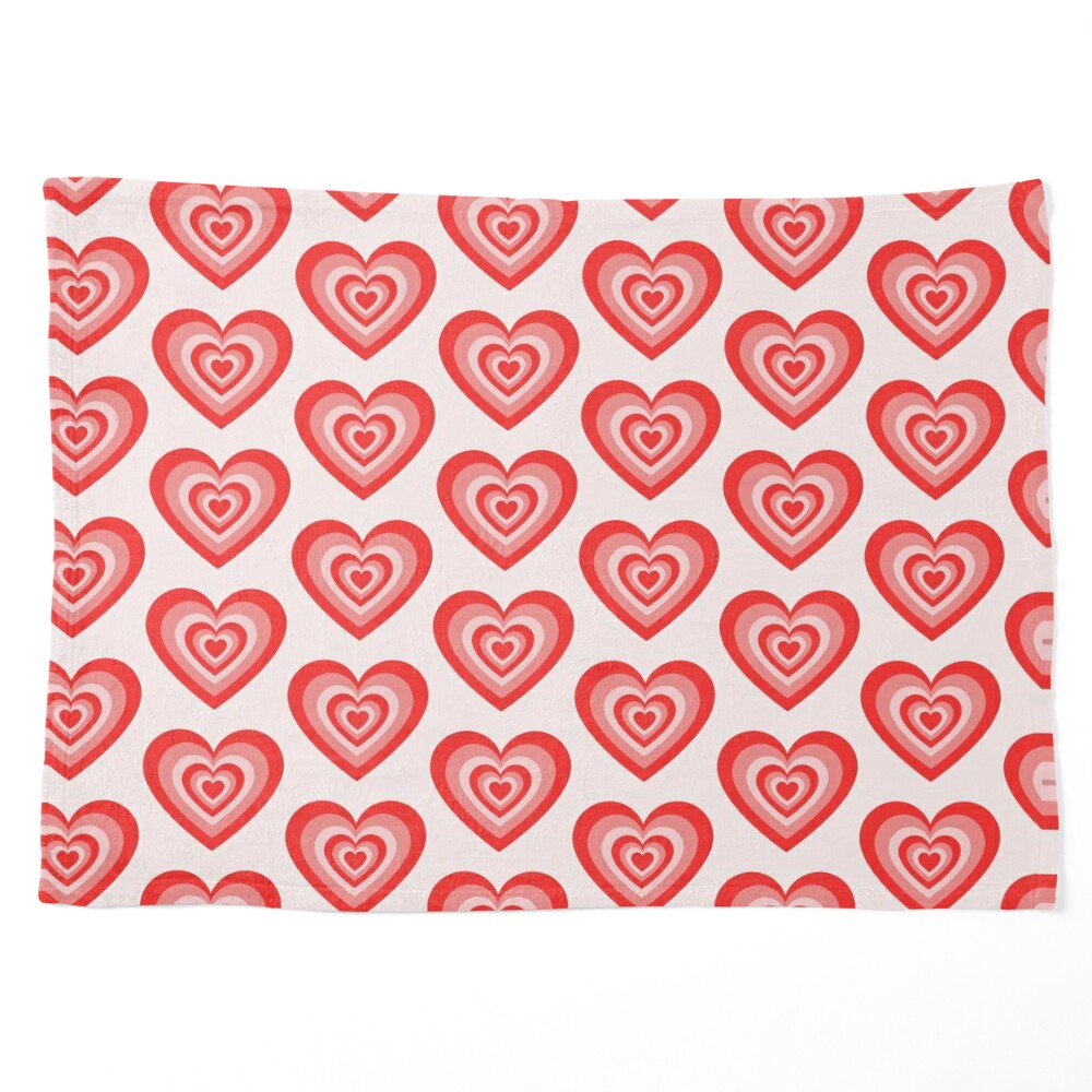 Heart w/ Pattern Magnets S/6 Red/Pink