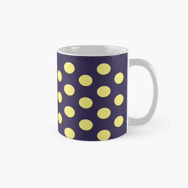 Item preview, Medium YELLOW and NAVY BLUE POLKA DOTS designed and sold by RachelMacht.