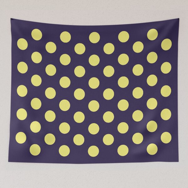 Item preview, Medium YELLOW and NAVY BLUE POLKA DOTS designed and sold by RachelMacht.
