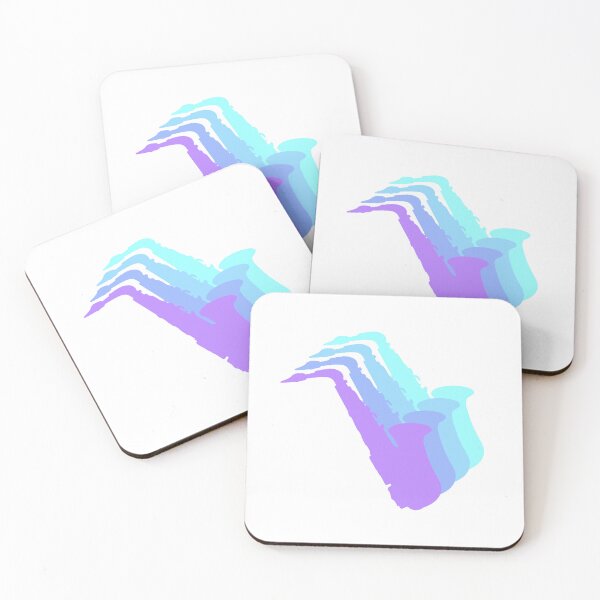 Item preview, Saxofón Pastel - Gradiente Púrpura Azul designed and sold by Disparate Thoughts.