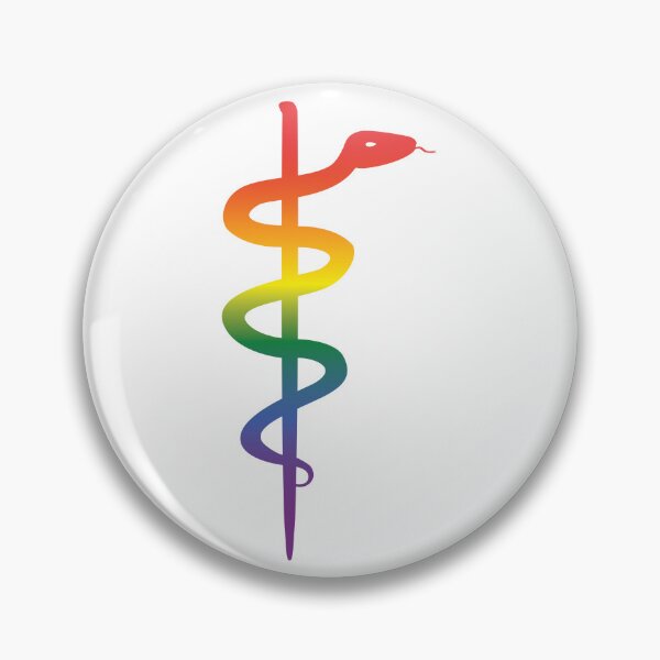 Item preview, Rod of Asclepius Pride Gradient Silhouette designed and sold by Artsy-Chemist.