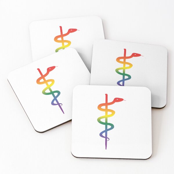 Item preview, Rod of Asclepius Pride Gradient Silhouette designed and sold by Artsy-Chemist.