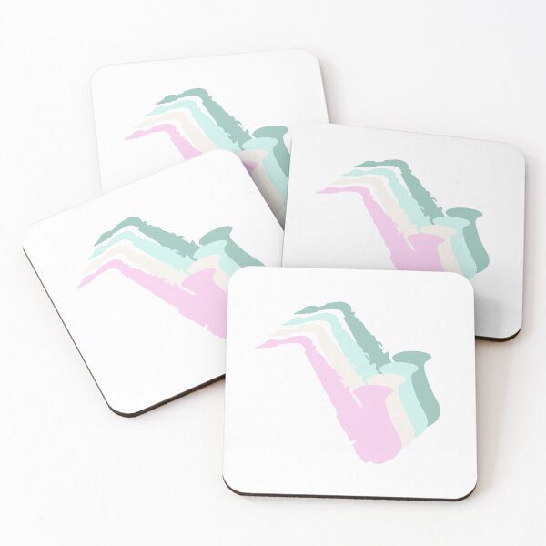 Item preview, Saxofón Pastel - Gradiente Rosa Verde designed and sold by Disparate Thoughts.
