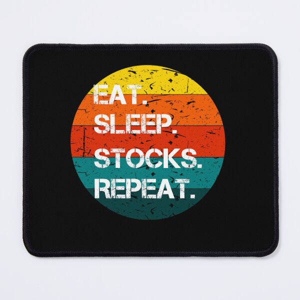 Item preview, Eat Sleep Stocks Repeat Vintage Retro designed and sold by rachidhaz.