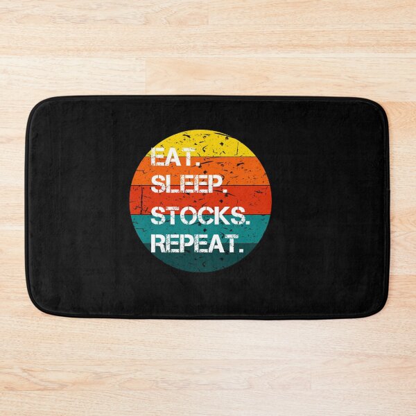 Item preview, Eat Sleep Stocks Repeat Vintage Retro designed and sold by rachidhaz.