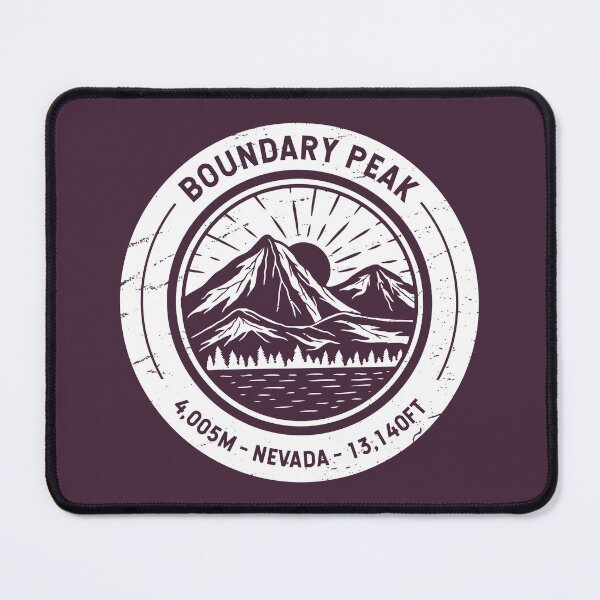 Item preview, Boundary Peak Nevada | Hiking | Skiing designed and sold by KrisSidDesigns.