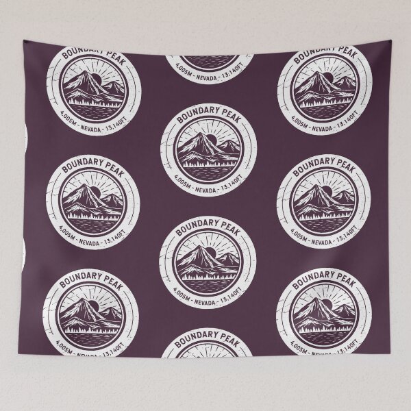 Item preview, Boundary Peak Nevada | Hiking | Skiing designed and sold by KrisSidDesigns.