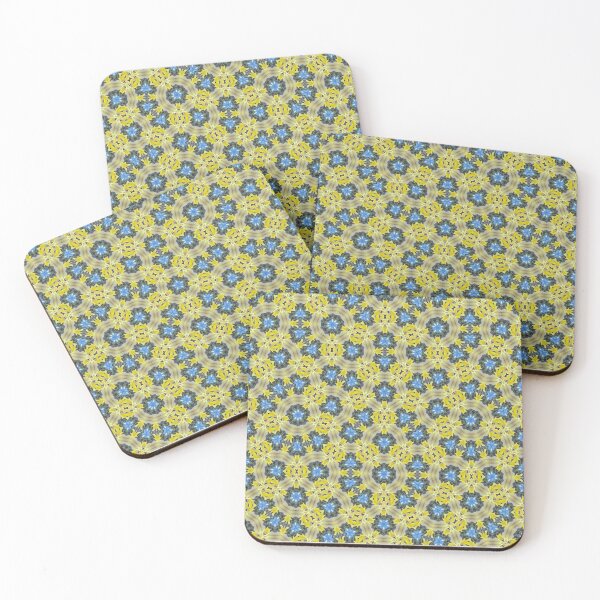 Aperçu de l'œuvre Motif de galaxie de Penrose bleu vif et jaune | Babiana Patule 1.5 créée et vendue par FRLF.
