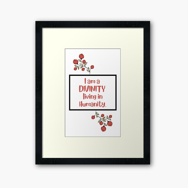 Item preview, Divinity living in Humanity! designed and sold by OnePiyuAshu.
