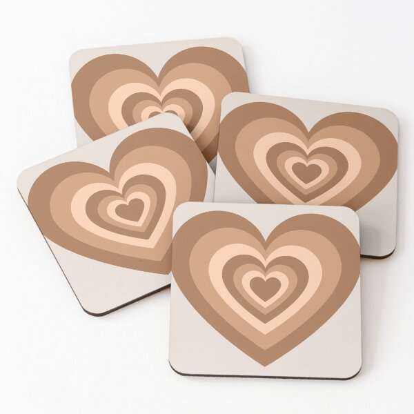 Item preview, Brown Aesthetic Heart Pattern  designed and sold by Laxium.