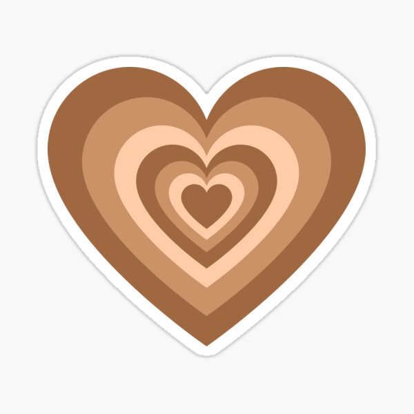 Brown aesthetic heart background image – The Aesthetic Shop