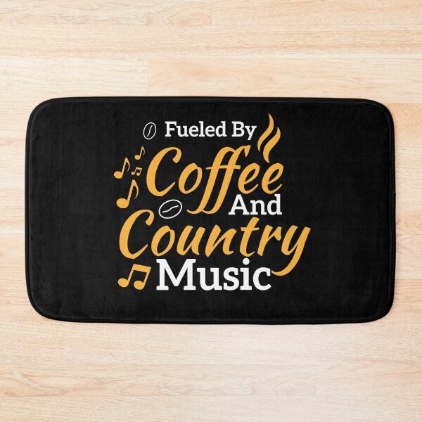 Item preview, Funny Coffee Lover Quote Fueled By Coffee And Country Music Cool Coffee Lover designed and sold by Mehdi Art.