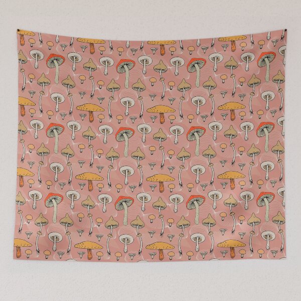 Item preview, Bunch of Mushrooms - Cute Mushroom Pattern designed and sold by TheEndlessStore.
