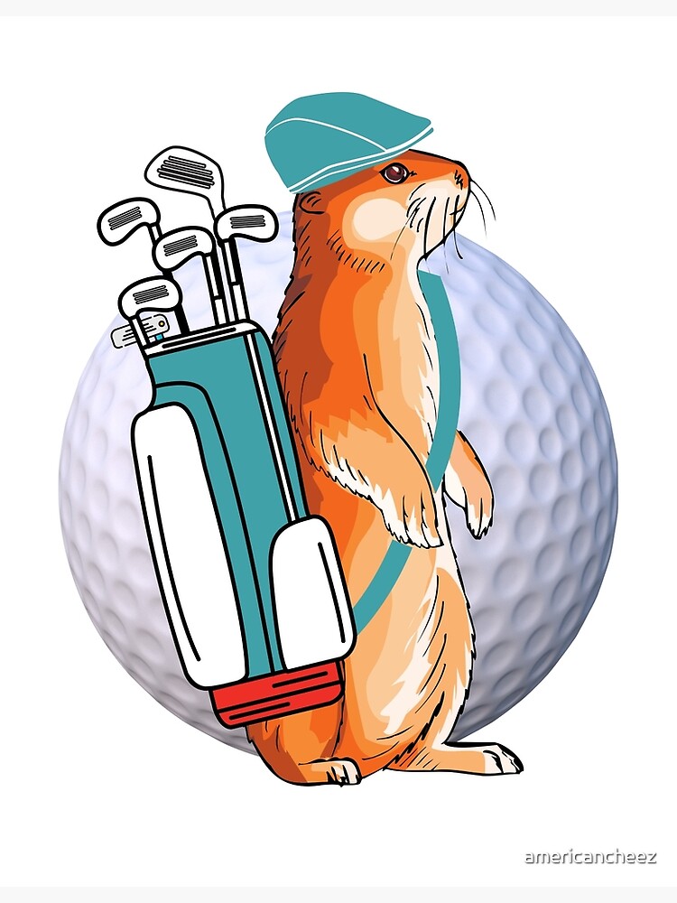 "Gopher Plays Golf" Poster for Sale by americancheez Redbubble