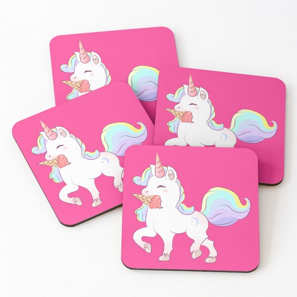 Item preview, Unicorn Eating Ice Cream - Kids Girls  designed and sold by OMGCutie.