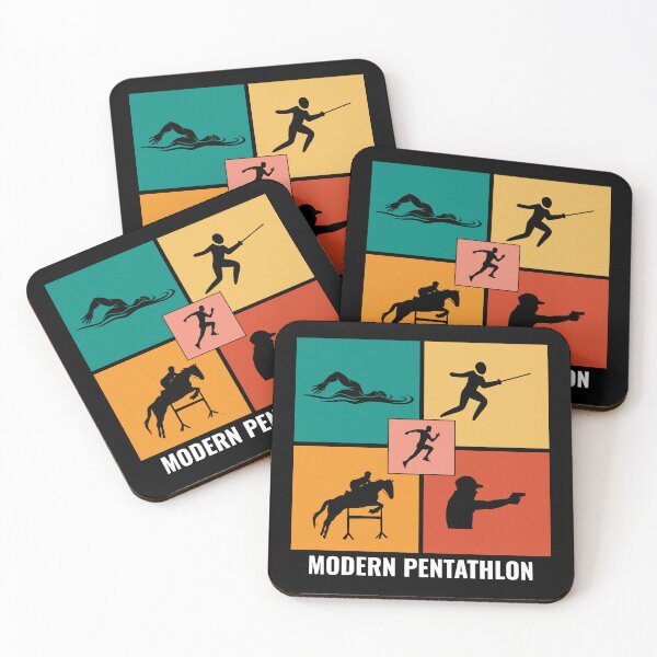 Item preview, Modern Pentathlon - Swimming Fencing Riding Shooting Running designed and sold by CuteDesigns1.
